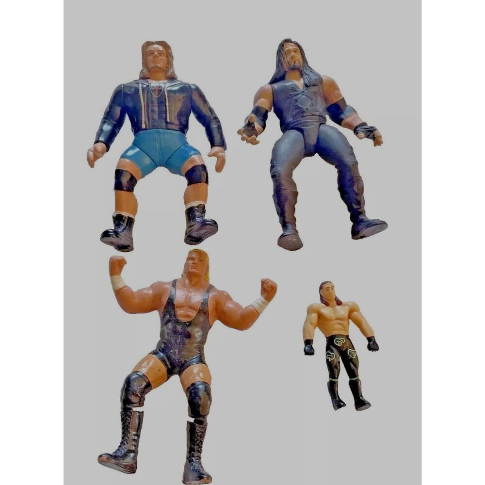 WWE Wrestling Action Figure Set Of 5 - Various Characters Black & Multi-Color Ou